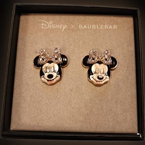 NIB DISNEY X BAUBLEBAR Minnie Mouse stud earrings
